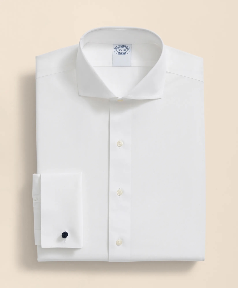 brooks brothers white dress shirt Men's Magnetic x MagnaReady Stretch Long Sleeve Button-Down Collar - Size Small - Parkinson's Adaptive Clothing Classic White Dress Shirts |