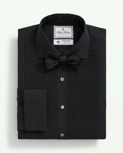 Brooks Brothers X Thomas Mason® Cotton English Collar, Swiss Pleat Front Tuxedo Shirt, image 1