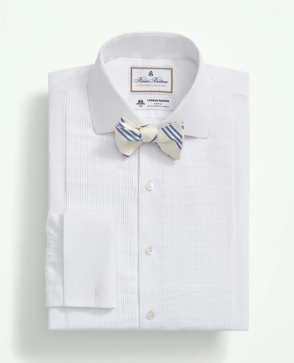 Brooks Brothers X Thomas Mason® Cotton English Collar, Swiss Pleat Front Tuxedo Shirt, image 1