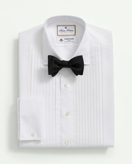 Brooks Brothers X Thomas Mason® Cotton-Linen English Collar, Pleat Front Tuxedo Shirt, image 1
