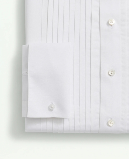 Brooks Brothers X Thomas Mason® Cotton-Linen English Collar, Pleat Front Tuxedo Shirt, image 4