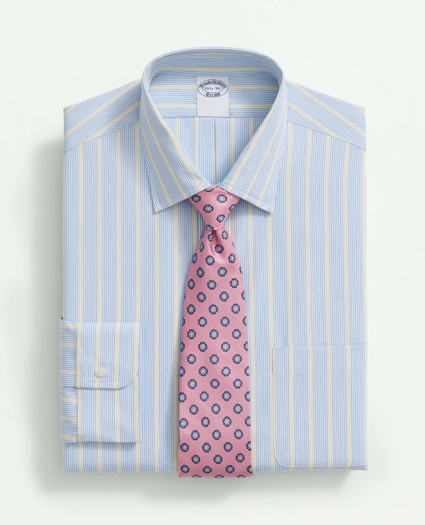Supima® Cotton Poplin Ainsley Collar, Multi-Stripe Dress Shirt, image 1