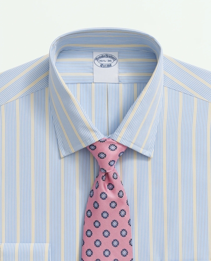 Supima® Cotton Poplin Ainsley Collar, Multi-Stripe Dress Shirt, image 2