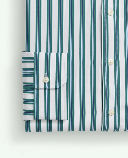 Supima® Cotton Poplin Ainsley Collar, Bold Multi Striped Dress Shirt, image 4
