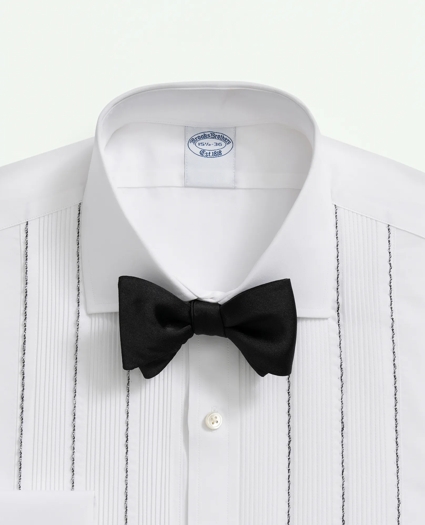 Supima® Cotton Poplin Vintage Pleat Front, English Collar, Tuxedo Shirt, image 4