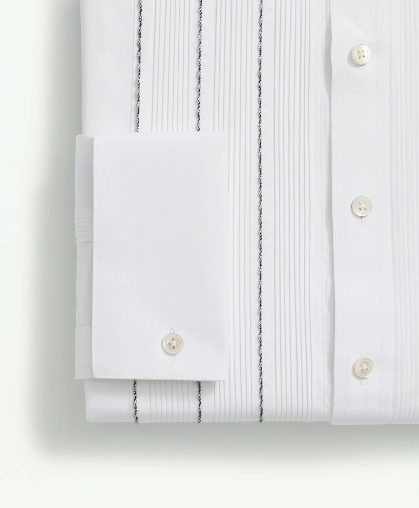 Supima® Cotton Poplin Vintage Pleat Front, English Collar, Tuxedo Shirt, image 6