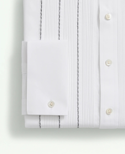 Supima® Cotton Poplin Vintage Pleat Front, English Collar, Tuxedo Shirt, image 6