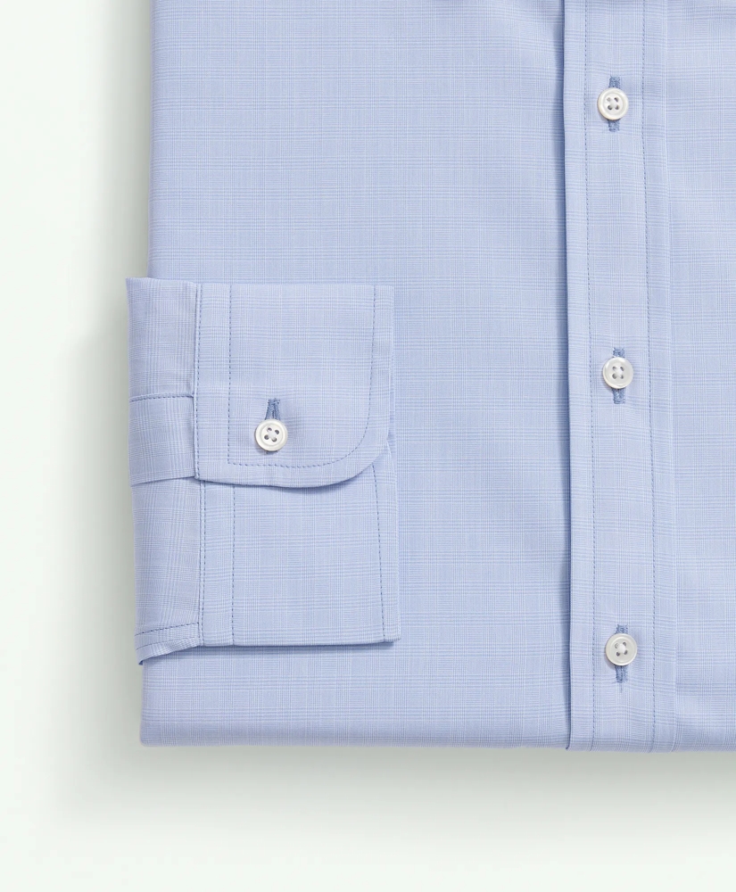 American-Made Cotton Broadcloth Button-Down Collar, Micro-Check Dress Shirt, image 4