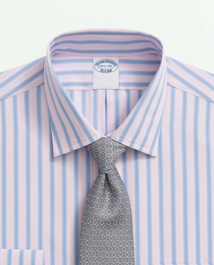 Supima® Cotton Poplin Ainsley Collar, Framed Stripe Dress Shirt, image 2
