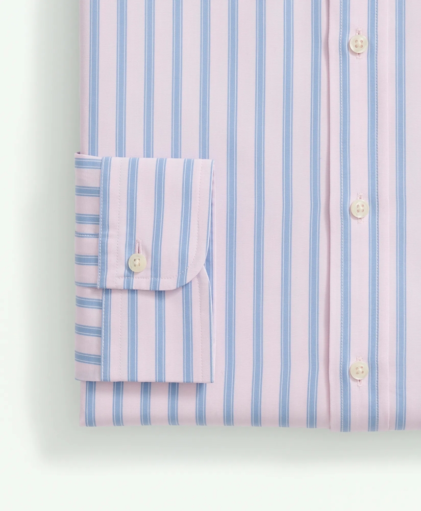 Supima® Cotton Poplin Ainsley Collar, Framed Stripe Dress Shirt, image 4
