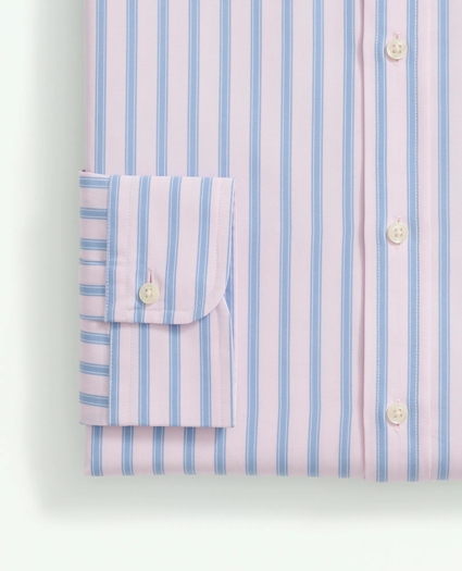 Supima® Cotton Poplin Ainsley Collar, Framed Stripe Dress Shirt, image 4