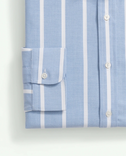 American-Made Cotton Pinpoint Button-Down Collar, Bold Striped Dress Shirt, image 4