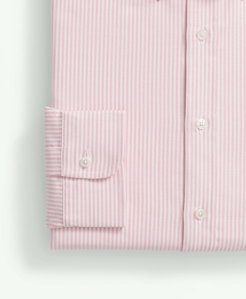American-Made Cotton Pinpoint Button-Down Collar, Striped Dress Shirt, image 4