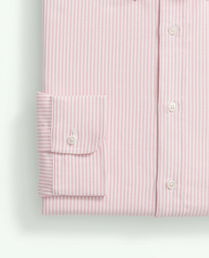 American-Made Cotton Pinpoint Button-Down Collar, Striped Dress Shirt, image 4