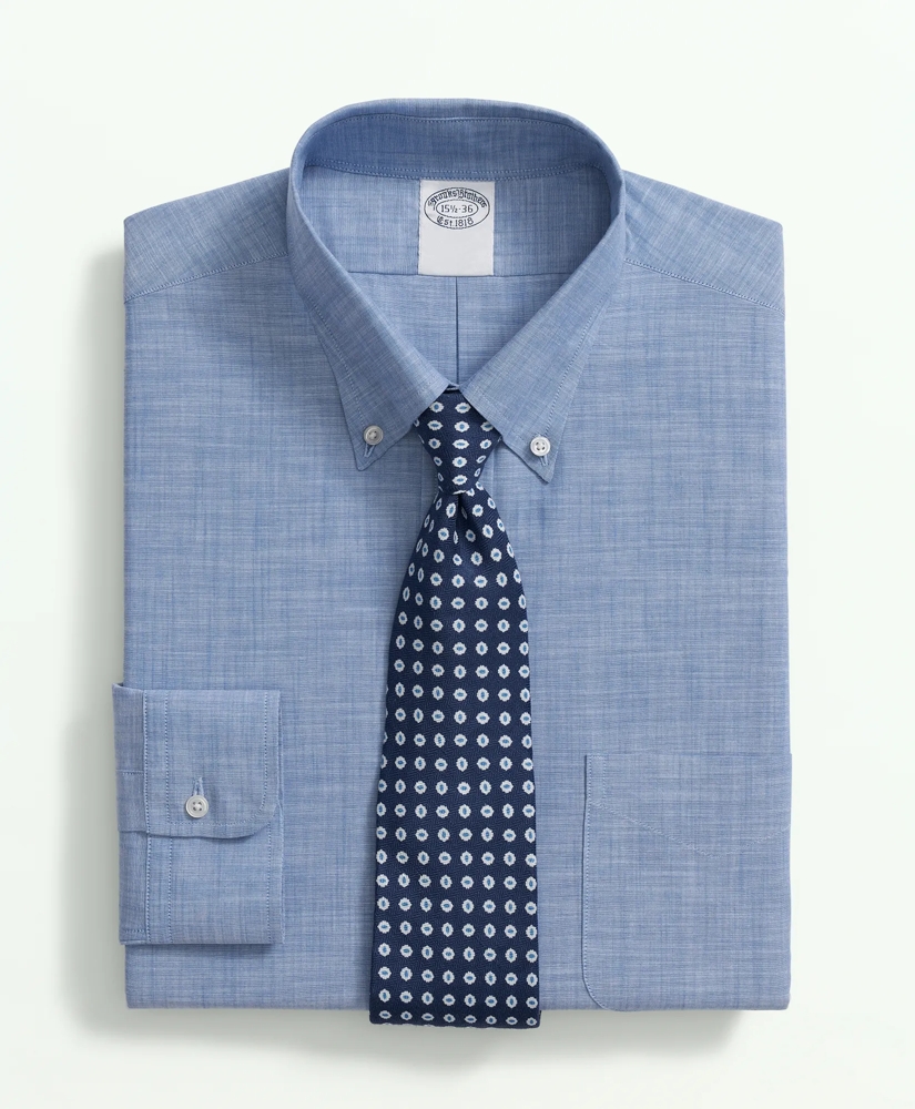 American-Made Cotton Button-Down Collar, Dress Shirt, image 1