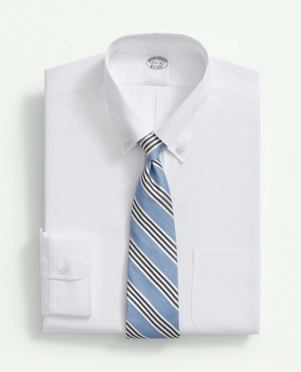 American-Made Cotton Broadcloth Button-Down Collar, Dress Shirt, image 1