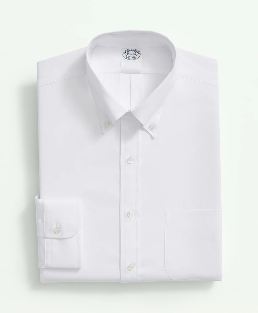 American-Made Cotton Broadcloth Button-Down Collar, Dress Shirt, image 3