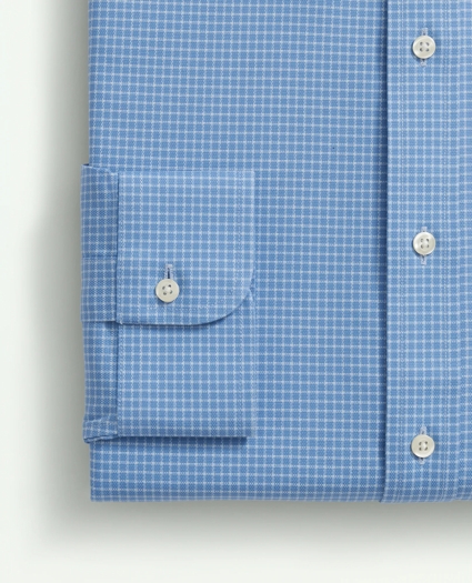 Stretch Supima® Cotton Non-Iron Royal Oxford Ainsley Collar, Windowpane Dress Shirt, image 4