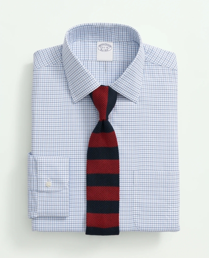 Brooks Brothers Explorer Collection Non-Iron Twill Ainsley Collar, Check Dress Shirt, image 1