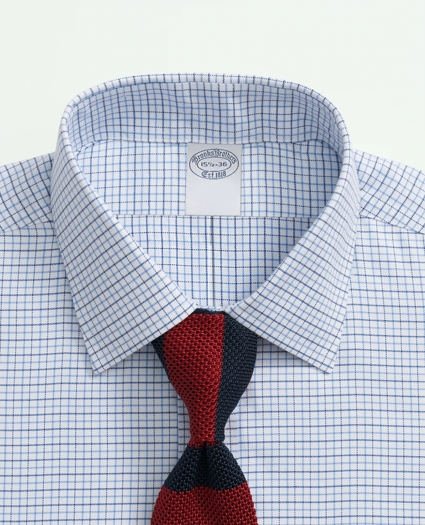 Brooks Brothers Explorer Collection Non-Iron Twill Ainsley Collar, Check Dress Shirt, image 2