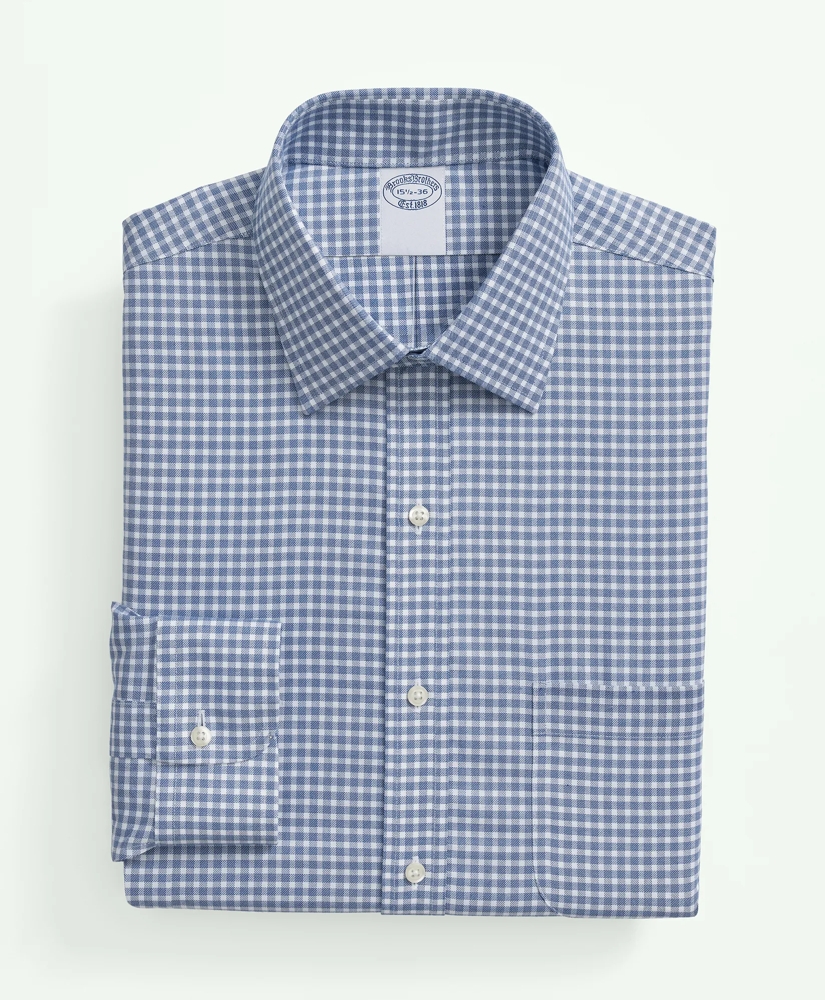 Brooks Brothers Explorer Collection Non-Iron Twill Ainsley Collar, Gingham Dress Shirt, image 3