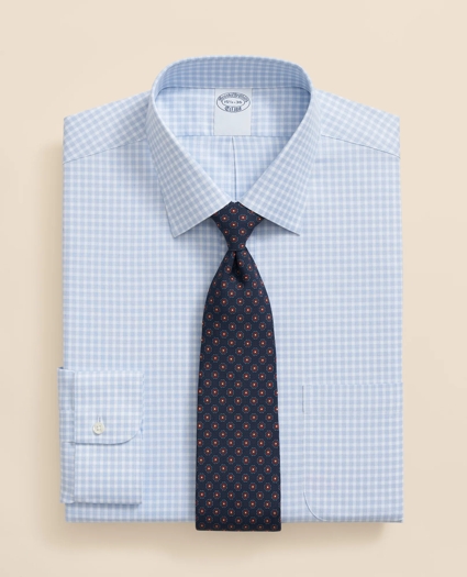 Brooks Brothers Explorer Collection Non-Iron Twill Ainsley Collar, Gingham Dress Shirt, image 1