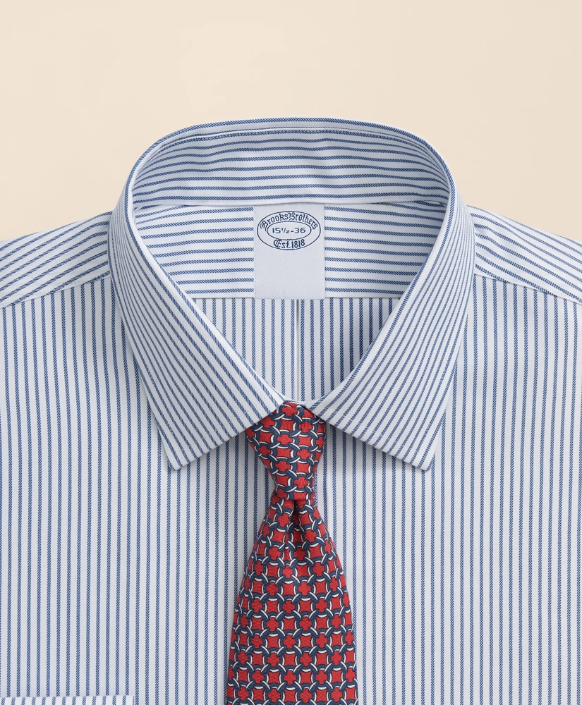Brooks Brothers Explorer Collection Non-Iron Twill Ainsley Collar, Stripe Dress Shirt, image 2