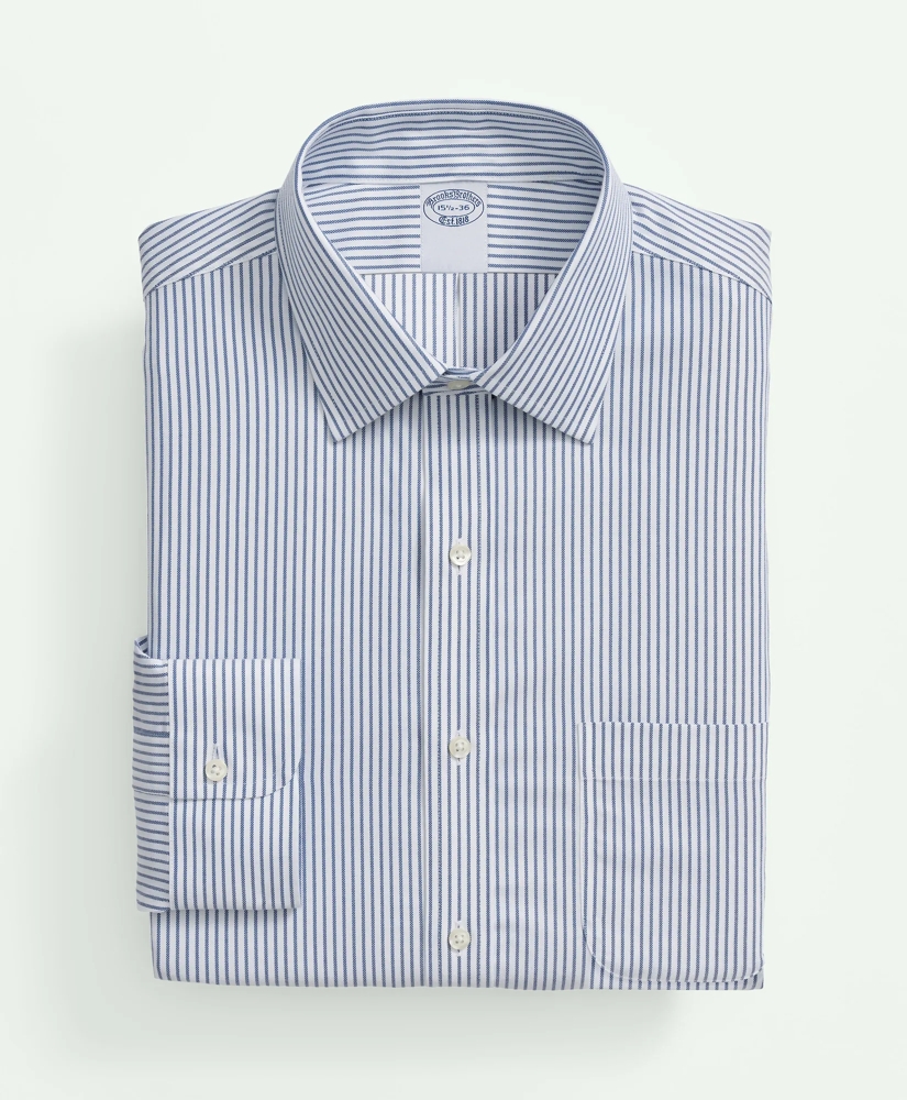 Brooks Brothers Explorer Collection Non-Iron Twill Ainsley Collar, Stripe Dress Shirt, image 3