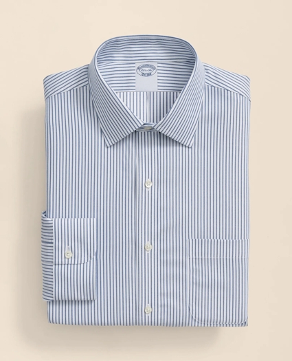 Brooks Brothers Explorer Collection Non-Iron Twill Ainsley Collar, Stripe Dress Shirt, image 3