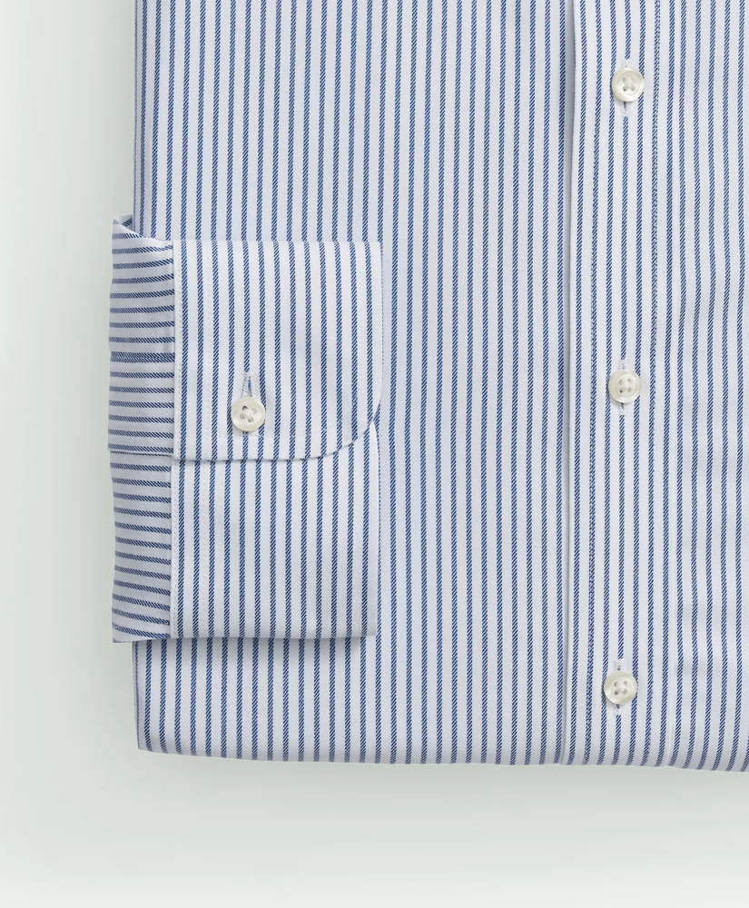 Brooks Brothers Explorer Collection Non-Iron Twill Ainsley Collar, Stripe Dress Shirt, image 4