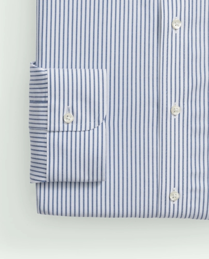 Brooks Brothers Explorer Collection Non-Iron Twill Ainsley Collar, Stripe Dress Shirt, image 4