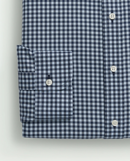 Stretch Supima® Cotton Non-Iron Pinpoint Oxford Ainsley Collar, Gingham Dress Shirt, image 4