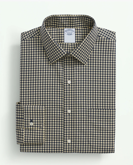Stretch Supima® Cotton Non-Iron Pinpoint Oxford Ainsley Collar, Gingham Dress Shirt, image 3