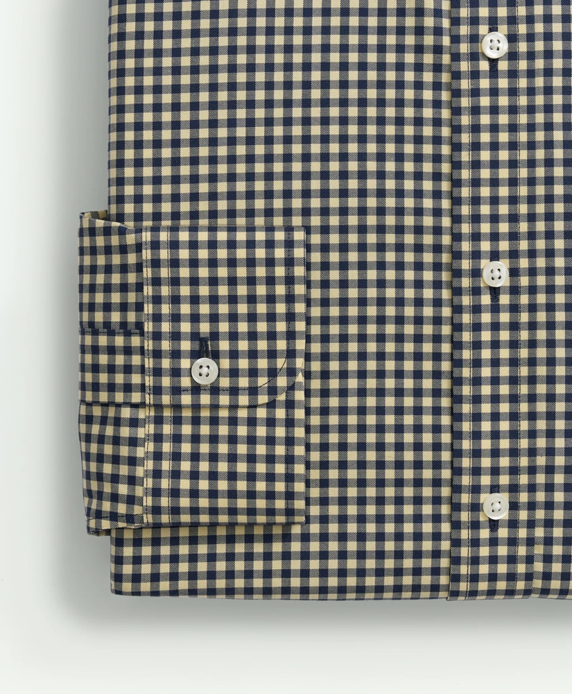 Stretch Supima® Cotton Non-Iron Pinpoint Oxford Ainsley Collar, Gingham Dress Shirt, image 4