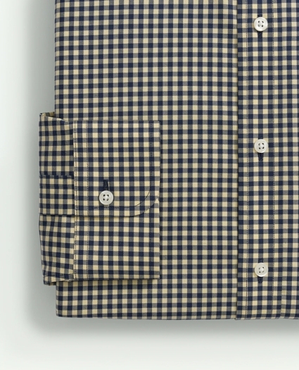 Stretch Supima® Cotton Non-Iron Pinpoint Oxford Ainsley Collar, Gingham Dress Shirt, image 4