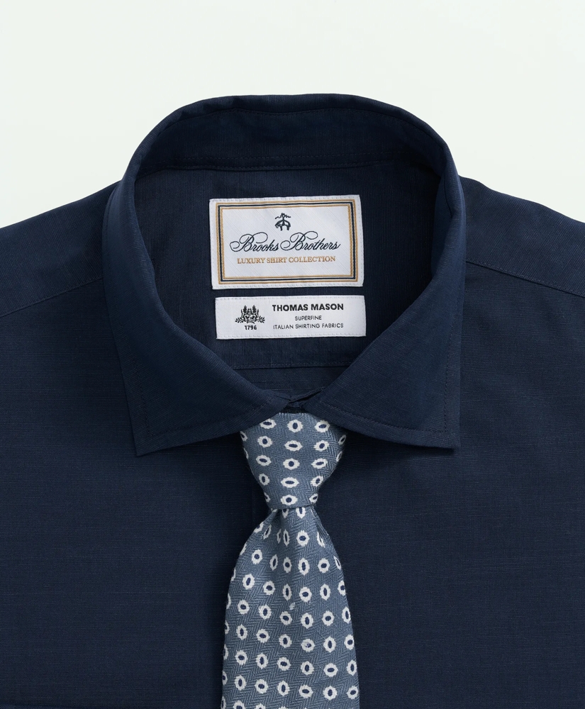 Brooks Brothers X Thomas Mason® Cotton-Linen English Collar, Dress Shirt, image 2