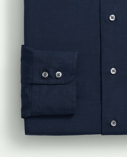 Brooks Brothers X Thomas Mason® Cotton-Linen English Collar, Dress Shirt, image 4