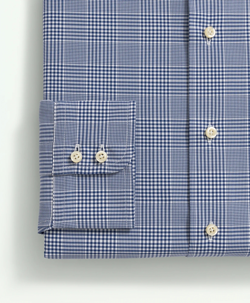 Brooks Brothers X Thomas Mason® Cotton Poplin English Collar, Glen Plaid Dress Shirt, image 4