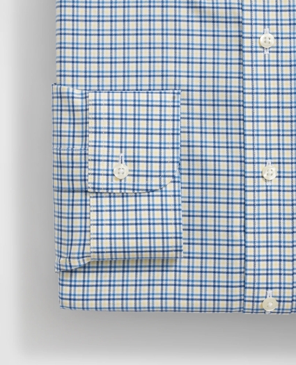 Stretch Supima® Cotton Non-Iron Twill Polo Button Down Collar, Multi-Check Dress Shirt, image 4