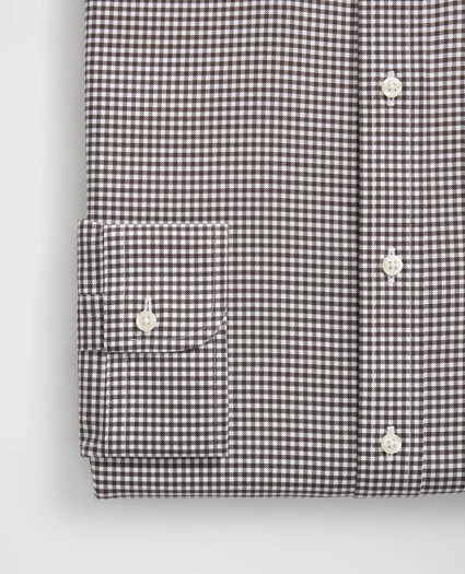 Stretch Supima® Cotton Non-Iron English Spread Collar, Gingham Dress Shirt, image 4