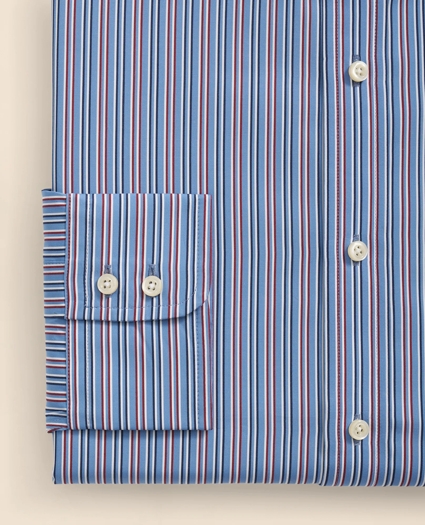 Brooks Brothers X Thomas Mason&reg; Cotton English Collar, Multi-Striped Dress Shirt, image 3
