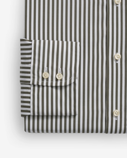 Brooks Brothers X Thomas Mason® Cotton English Collar, Striped Dress Shirt, image 4