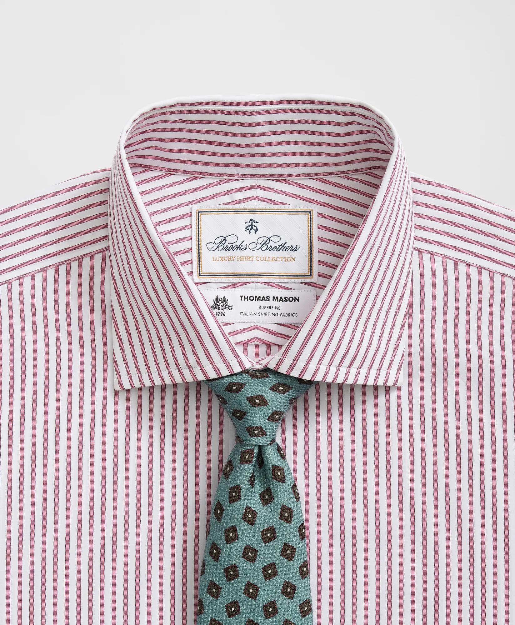 X Thomas Mason Cotton English Collar, Striped Dress Shirt