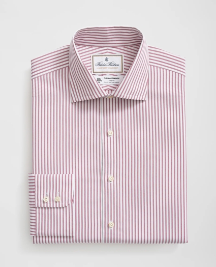 Brooks Brothers X Thomas Mason® Cotton English Collar, Striped Dress Shirt, image 3