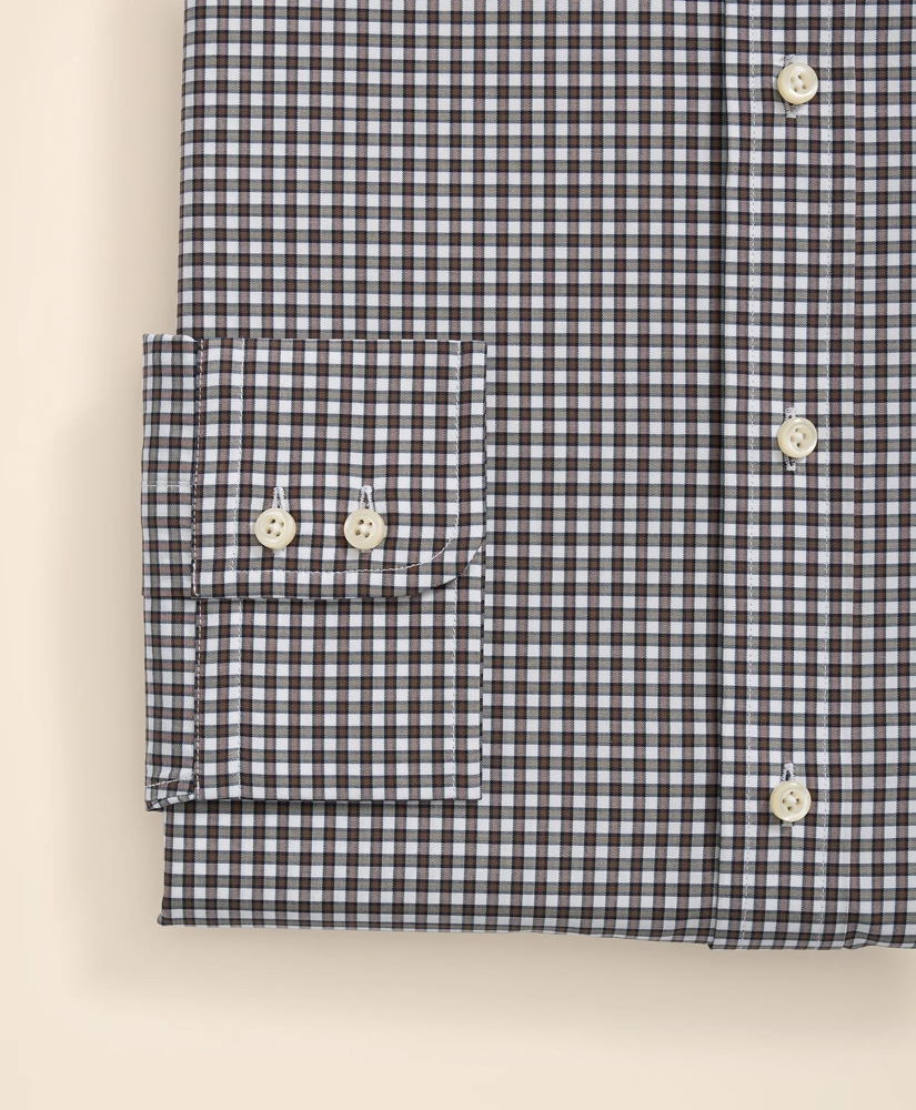 Brooks Brothers X Thomas Mason&reg; Cotton English Collar, Checked Dress Shirt, image 3