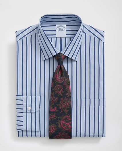 Supima® Cotton Poplin Ainsley Collar, Striped Dress Shirt, image 1