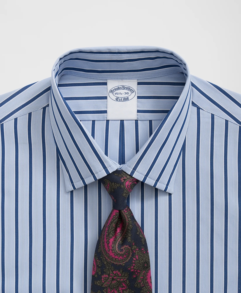 Supima® Cotton Poplin Ainsley Collar, Striped Dress Shirt, image 2