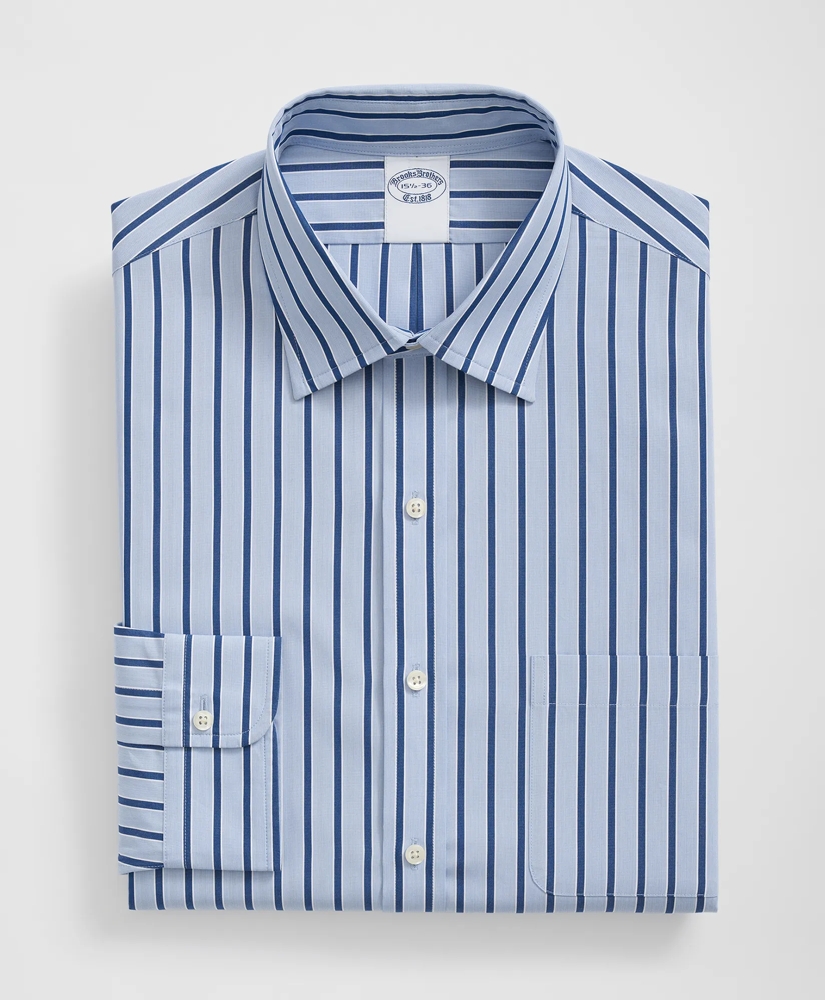 Supima® Cotton Poplin Ainsley Collar, Striped Dress Shirt, image 3