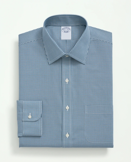 Stretch Supima&reg; Cotton Non-Iron Pinpoint Oxford Ainsley Collar, Gingham Dress Shirt, image 4