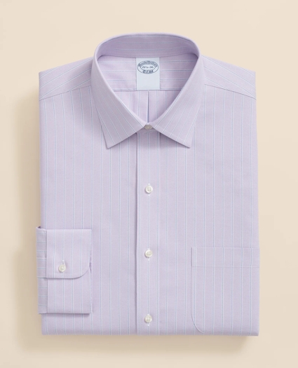 Stretch Supima® Cotton Non-Iron Royal Oxford Ainsley Collar, Striped Dress Shirt, image 3